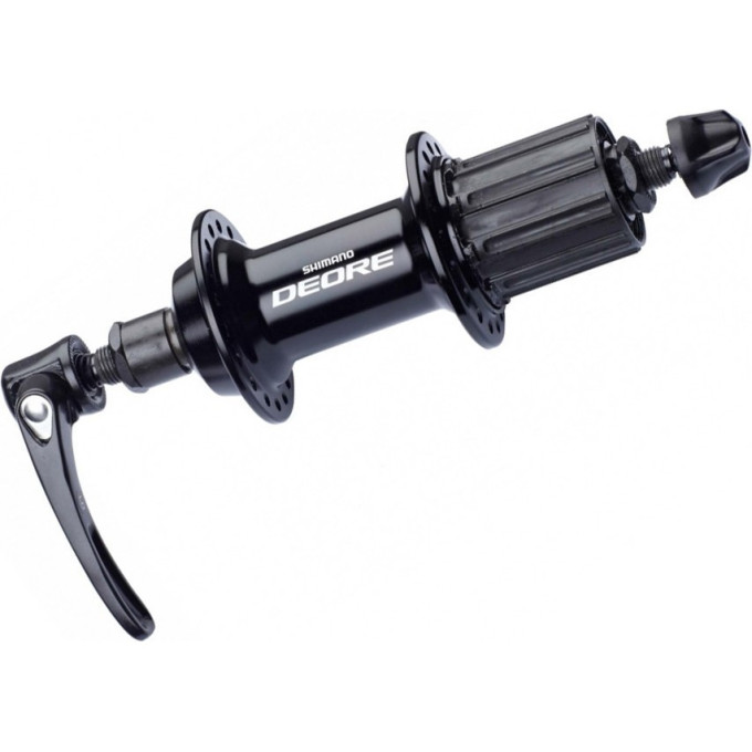 Втулка задняя SHIMANO DEORE, T610, 36 отверстий 8/9/10 скоростей QR, черный