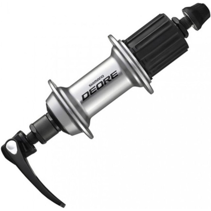 Втулка задняя SHIMANO DEORE T610, 36 отверстий, 8/9/10 скоростей, QR, серебристый