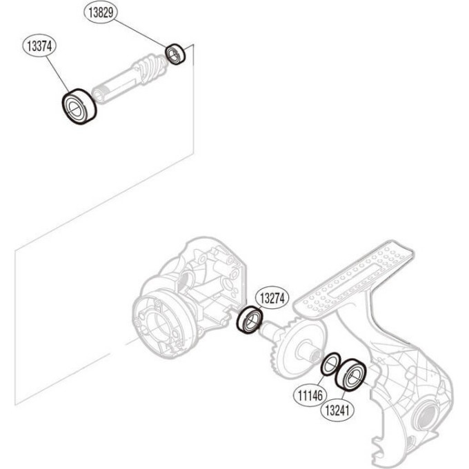 Запчасть для катушки SHIMANO BEARING SET набор подшипников