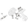 Запчасть для катушки SHIMANO GEAR SET набор шестеренок главной пары