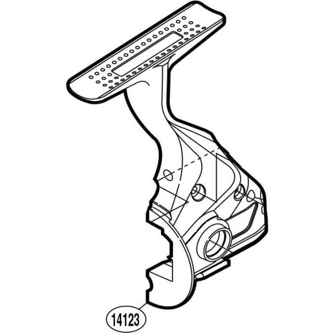 Запчасть для катушки SHIMANO КРЫШКА КОРПУСА С ЛАПКОЙ