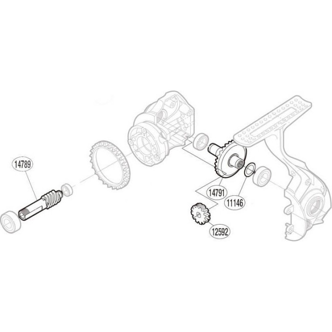 Запчасть для катушки ведомая шестерня PINION GEAR SHIMANO