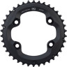 Звезда передняя SHIMANO DEORE, для M6000, 24T-BE для 34-24T, черный
