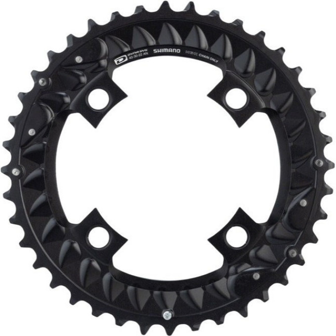 Звезда передняя SHIMANO DEORE, для M6000, 40T-AN, черный