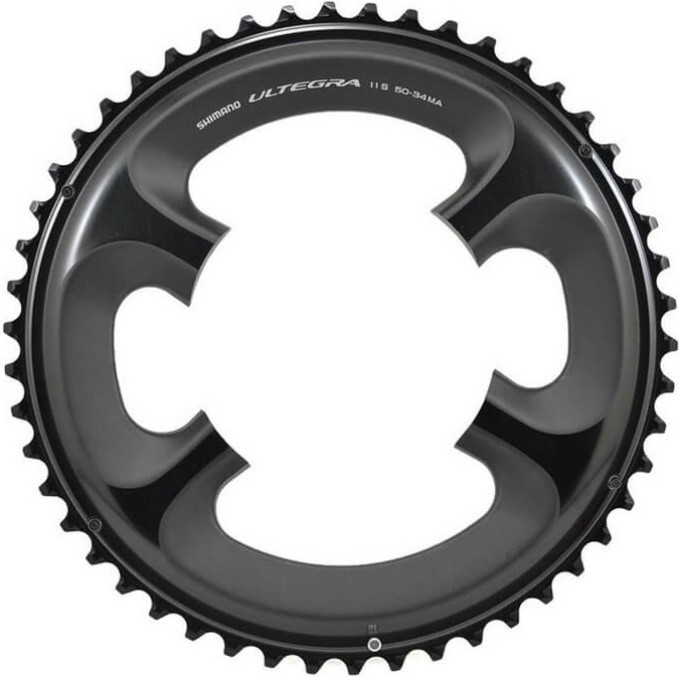Звезда передняя SHIMANO ULTEGRA FC-6800, 50T-MA, черная, для 50-34T