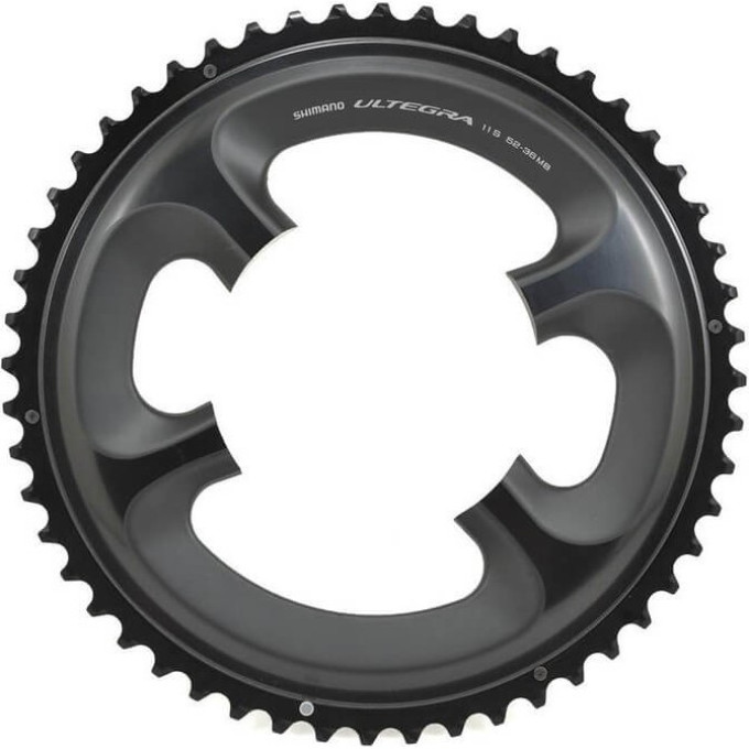 Звезда передняя SHIMANO ULTEGRA FC-6800, 52T-MB, черная, для 52-36T