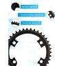 Звезда SHIMANO 105 36T-MT, передняя, для FC-R7000, для 52-36T, черный
