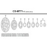 Звезды для кассеты велосипедные SHIMANO DEORE XT M771-10, (19-21-24T), BK Y1YR98030