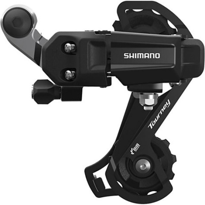 Переключатель задний SHIMANO TOURNEY, TY200, GS, 6/7 скоростей для 14-28T, крепление на болт, черный, без упаковки
